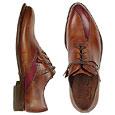 Forzieri Brown Italian Handcrafted Leather Oxford Dress