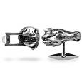 Forzieri Exclusives Vintage Horse Sterling Silver and Zircons Cufflinks