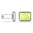 Forzieri Mosaic Lime Mother of Pearl Silver Plated Cufflinks