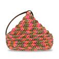 Multicolor Italian Handmade Knit Wool Hobo Shoulder Bag