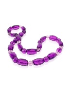 Forzieri Mystic Beads - Charisma Purple Faceted Bead Necklace