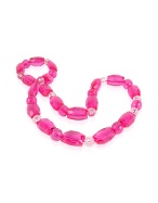 Forzieri Mystic Beads - Luck Fuchsia Faceted Bead Necklace