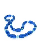 Forzieri Mystic Beads - Success and Wealth Blue Faceted Bead Necklace