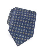 Forzieri Paisley Pattern Classic Printed Silk Tie