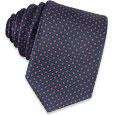 Forzieri Red Polkadots on Blue Childrenand#39;s Silk Tie