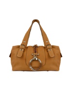 Ring - Tobacco Stone Washed Leather Satchel Bag