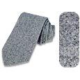 Forzieri Solid Light Gray Cashmere Tie