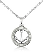 Forzieri Stainless Steel Anchor Pendant Necklace