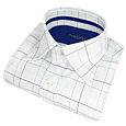 White Checks and Squares Cotton Dress Shirt