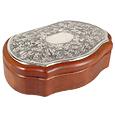 Forzieri Wood and Sterling Silver Jewelry Box