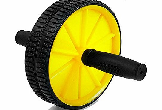 FosFun Men mute health abdominal wheel abs wheel two-wheel fitness wheel roller wheel thin body weight loss abdominal fitness equipment