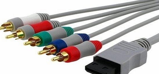 Fosmon Technology Fosmon Nintendo Wii / Wii U Replacement Component High Definition AV Output Cable Cord to HDTV/EDTV (High Definition 480p) for Nintendo Wii amp; Wii U - 1.8M