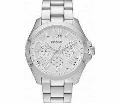 Fossil Ladies Cecile Silver Steel Chronograph