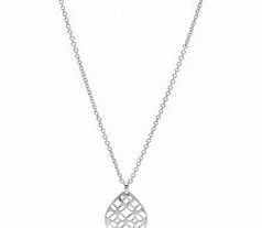 Fossil Ladies Iconic Silver Drop Pendant