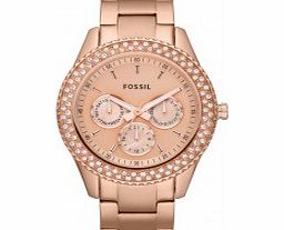 Fossil Ladies Stella Dress Rose Gold Watch