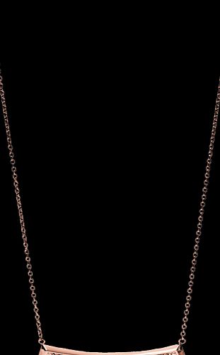 Fossil Vintage Iconic glitz bar necklace in rose