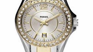 Fossil Womens Quartz Watch Ladies Dress ES2880 with Metal Strap