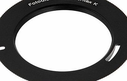 Fotodiox Lens Mount Adapter (Blk), M42 Lens (42mm thread Mount) Lens to Pentax (PK) Camera, fits Pentax K-5, K-r, K-x, K-7, K-m, x70, X90, K200d, K20d, K100D Super, K10D, K110D,K100D, *ist DL2, *ist D