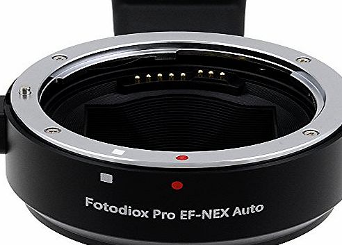 Fotodiox Pro Lens Mount Auto Adapter - Canon EOS (EF / EF-s) Mount Lens to Sony NEX Alpha E-Mount Camera (APS-C amp; Full Frame such as A5000, A5100, A6000, NEX-5, NEX-7, A7, A7r, A7s) - Automatic Ad