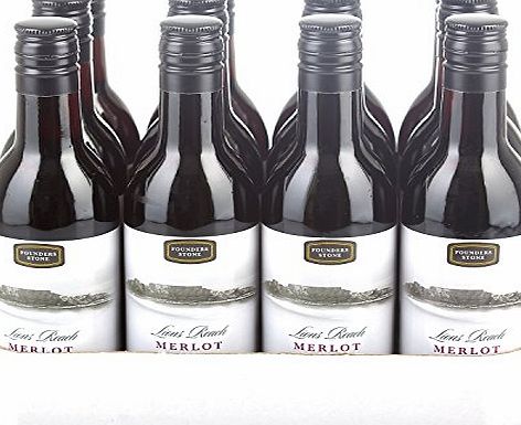 Founders Stone Merlot Red Wine 18.75cl Bottle - 12 Pack