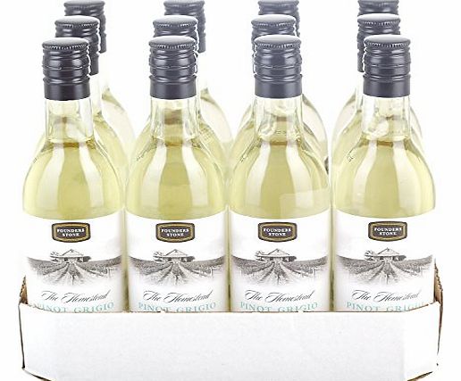 Founders Stone Pinot Grigio White Wine 18.75cl Bottle - 12 Pack