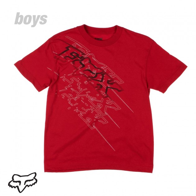 Boys Fox Fastbreak T-Shirt - Red