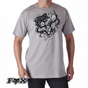 T-Shirts - Fox Anti-Head T-Shirt - Light Grey