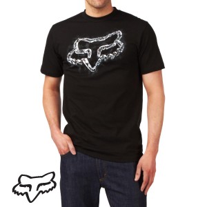 T-Shirts - Fox Mirrored Head T-Shirt - Black