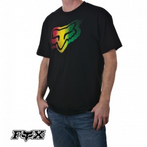 Fox T-Shirts - Fox Rasta T-Shirt - Black