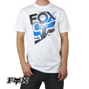 T-Shirts - Fox Spliced T-Shirt - White