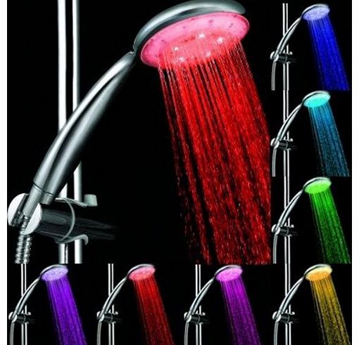 7 COLOR LED SHOWER HEAD LIGHTS WATER HOME BATH BuyinCoins