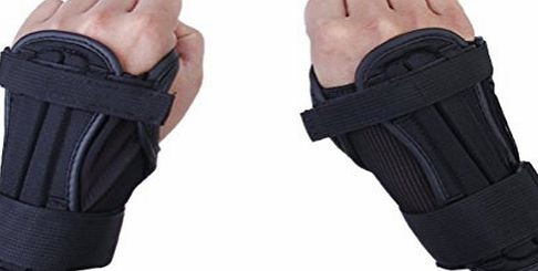 Foxnovo Kids Snowboard Ski Protective Glove Sport Wrist Pads A pair- Size L (Black)