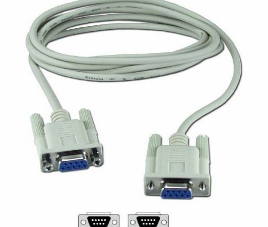 FPUK Serial Null Modem Cable DB9F to DB9F RS232/RS-232