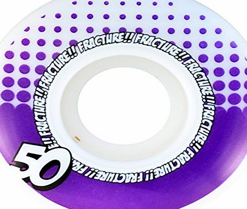 Fracture Drop Skateboard Wheels 50mm Purple Skate Hardware