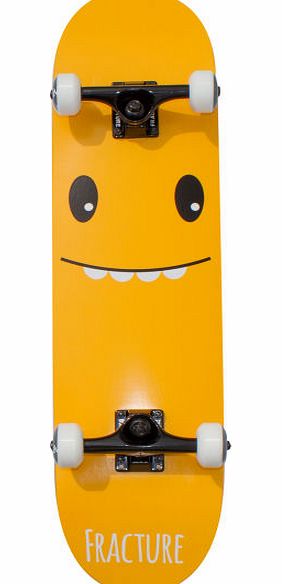 Fracture Lil Monsters Orange Skateboard - 7.75