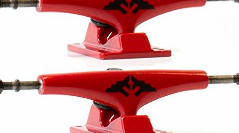 Fracture Low 5.0 Skateboard Trucks - Red