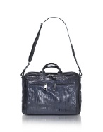Business Glam - Menand#39;s Blue Calf Leather Briefcase