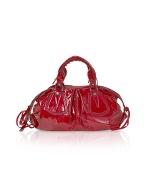 Dana - Patent Leather Satchel Bag