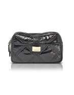 Princess - Black Quilted Cosmetic Case