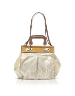 Savannah - Two-tone Coated Fabric Handle Bag