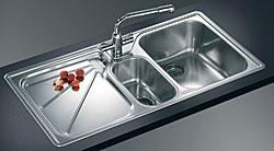 ARX654RHD Ariane 1 1/2 bowl Sink with Drainer - Right Hand Drainer