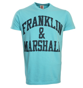 Franklin and Marshall Crystal Blue T-Shirt