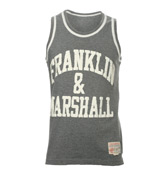 Franklin and Marshall Grey and White Sleeveless