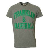 Franklin and Marshall Grey Melange T-Shirt