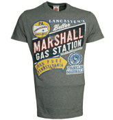 Franklin and Marshall Grey T-Shirt with Printed