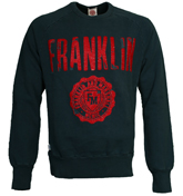 Franklin and Marshall Navy Sweatshirt with Red