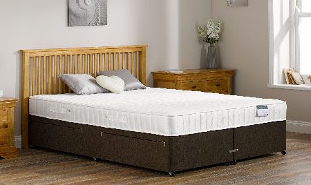 Franklin Open Spring Divan Bed - Medium - Mocha