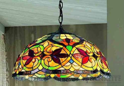 Franklite An exclusive tiffany glass pendant.