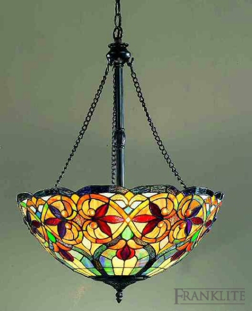 Franklite An exclusive tiffany glass pendant fitting