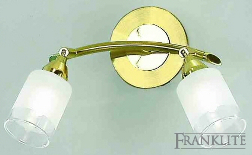 Franklite Campani Gold Twin wall light
